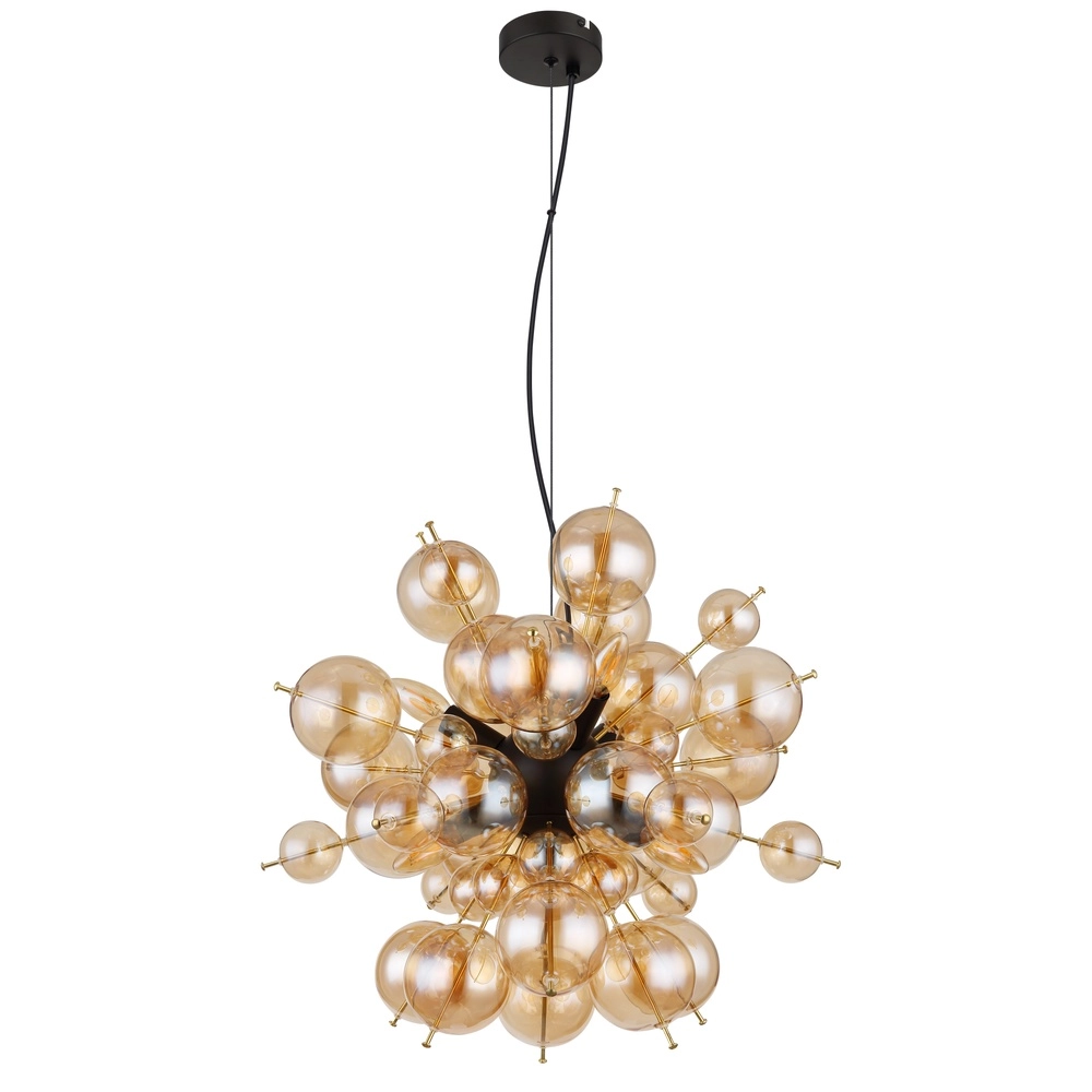Unieke hanglamp Udo amber glas Ø 55cm Globo 9007371446643