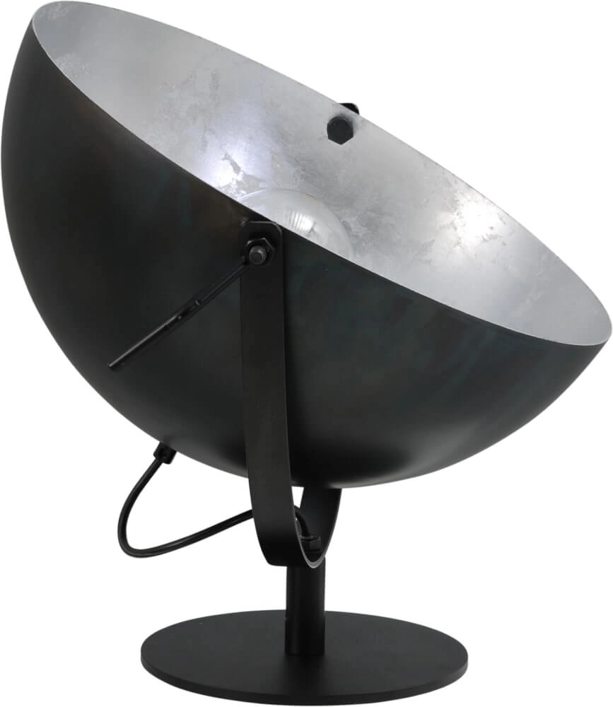 Landelijke floodlight Larino 40 zwart met oudzilver
