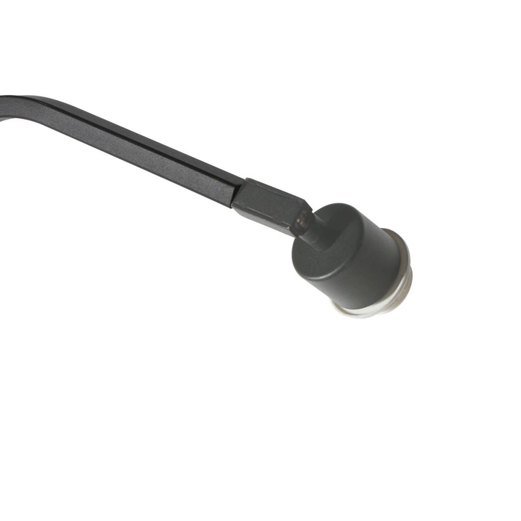 Zwarte vloerlamp Zig-Zag met witte kap Ø60cm Steinhauer 8712746185362