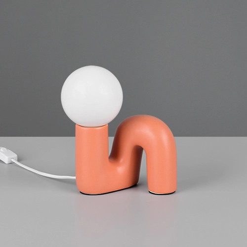 Tafellampje Quinn abrikoos Trio 4017807682267