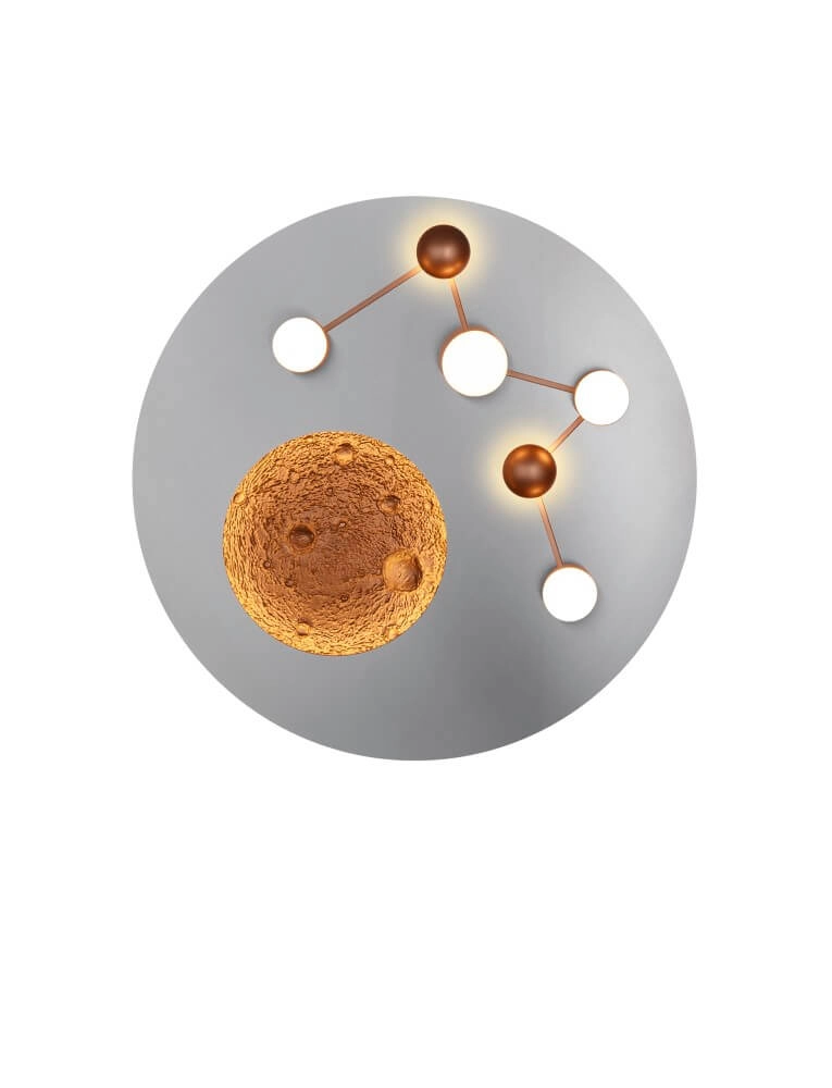Design plafondlamp Zodiac grijs Trio 4017807580952