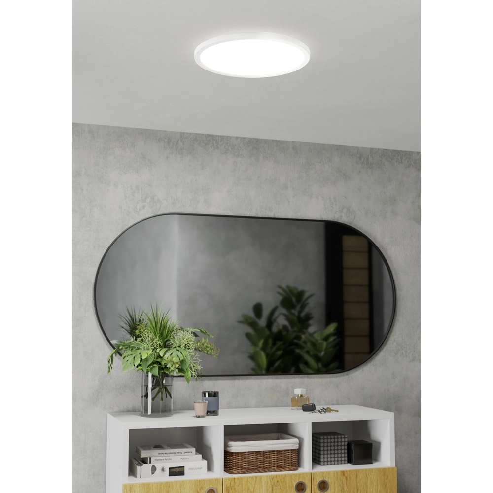 Badkamer lamp met remote Rovito-R rond - wit - Ø 38,9cm Eglo 9008606330027