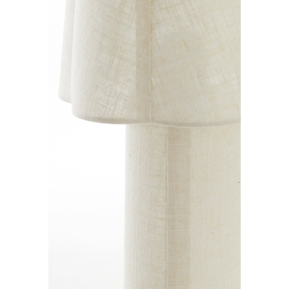 Schemerlamp Musaby organische vorm - naturel linnen Light & Living 8717807784249