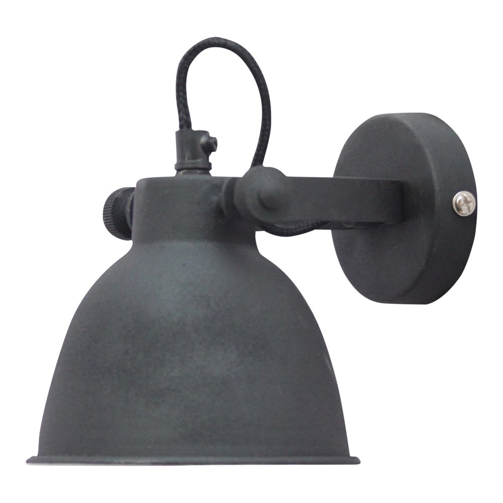 Wandlamp Industrial Vintage zwart