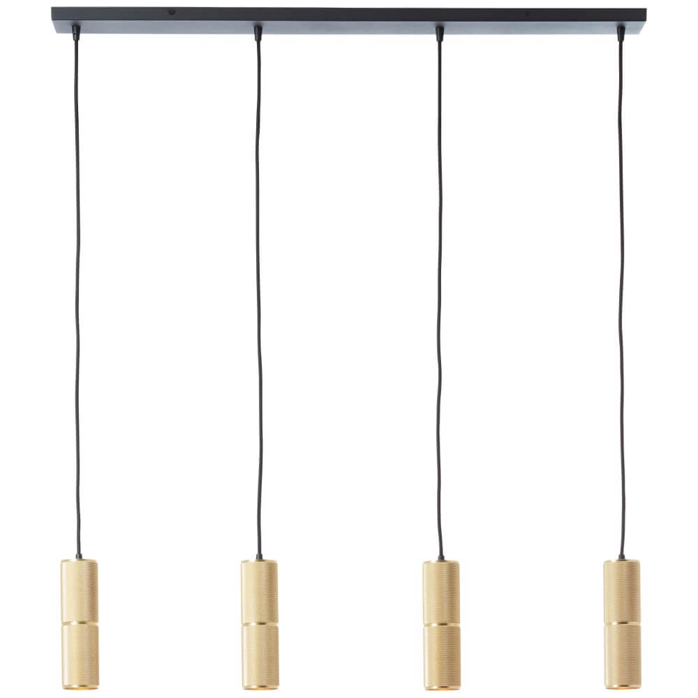 4-lichts hanglamp Marty goud