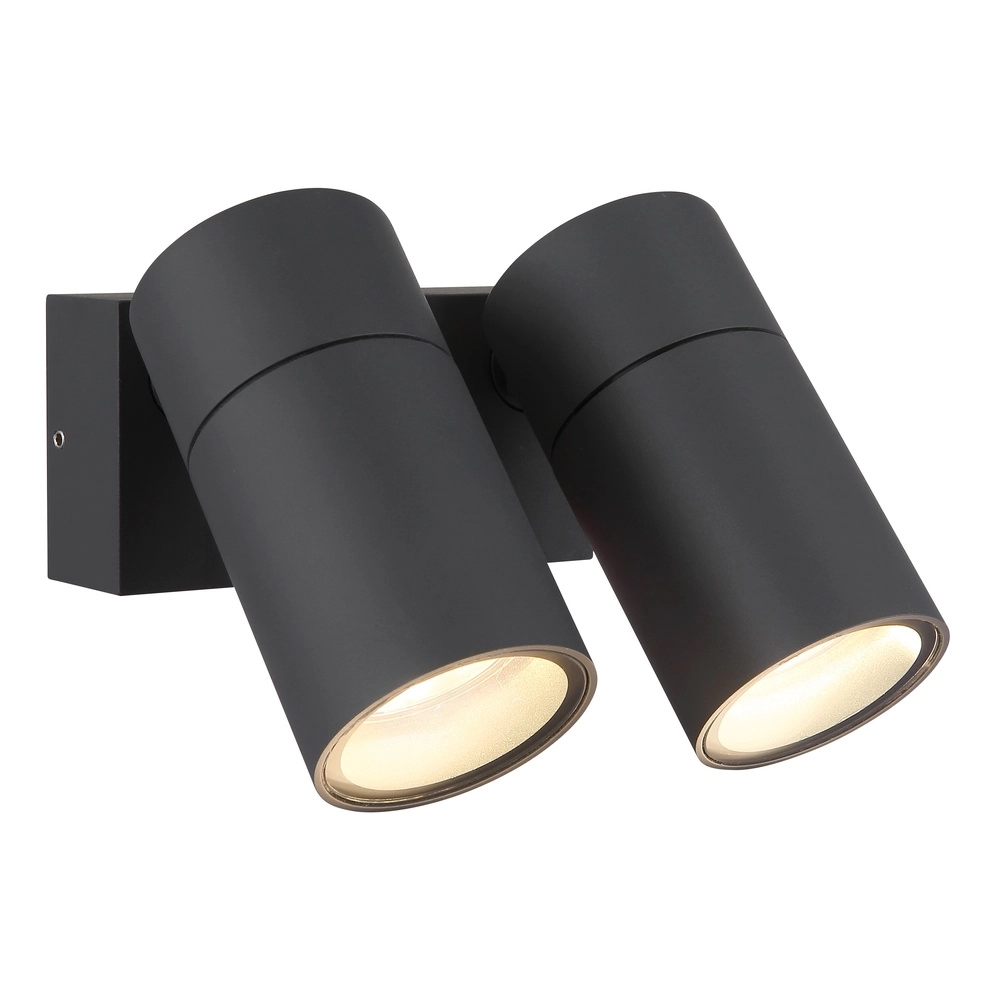 Dubbele opbouwspot Piper antraciet Globo 9007371465873