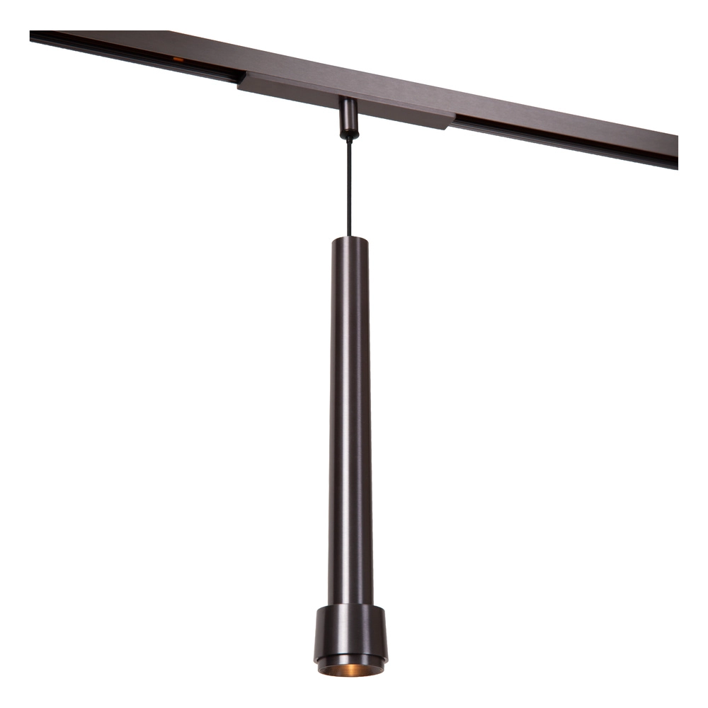 1-fase hanglamp voor rail Linial Tubiz mat zwart chroom