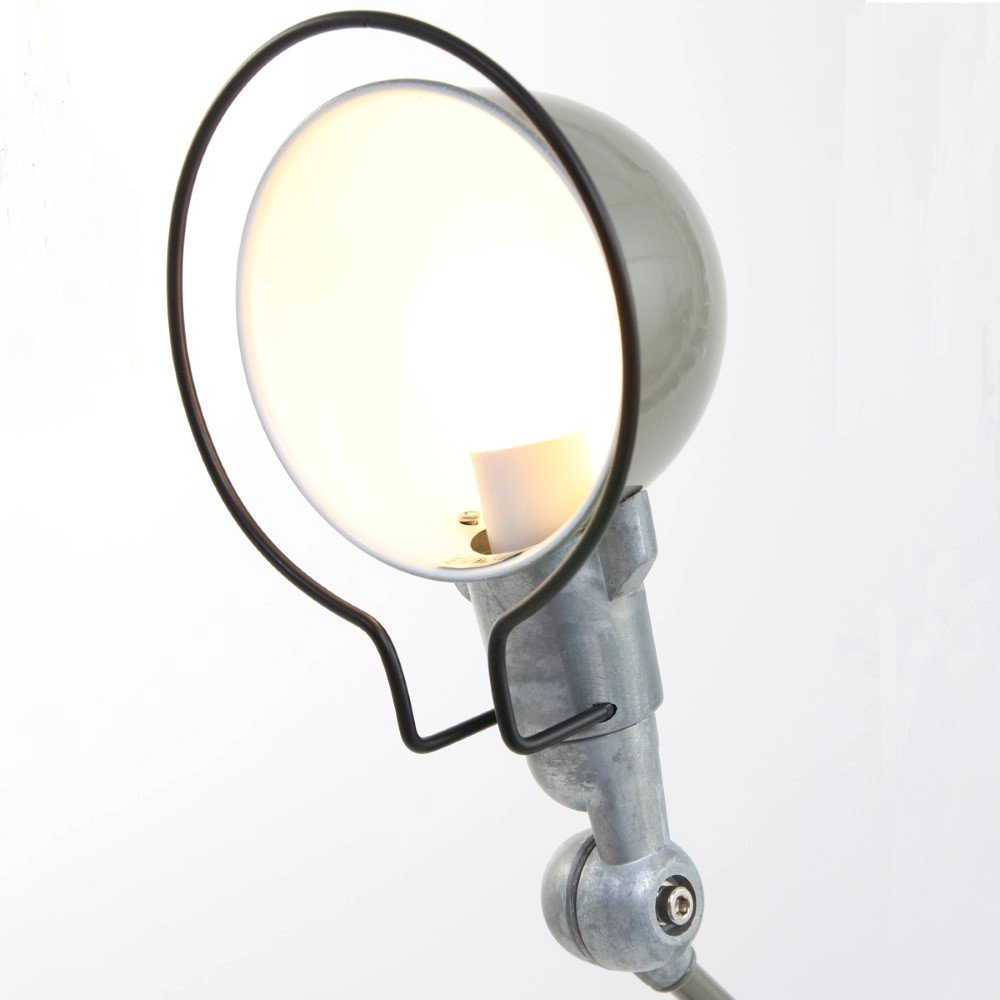 Landelijke bureaulamp Davin retro groen met grijs Steinhauer 8712746102000