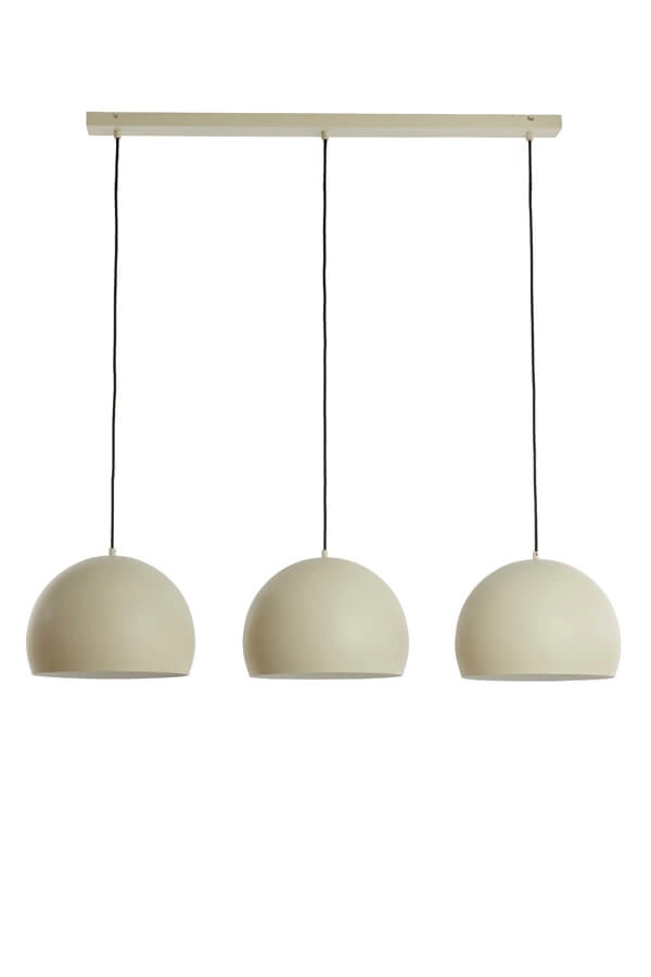 3-lichts hanglamp Jaicey crème Light & Living 8717807712426
