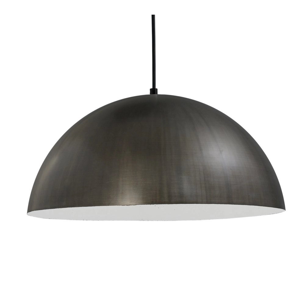 Stoere zwarte hanglamp Industria Gunmetal 40
