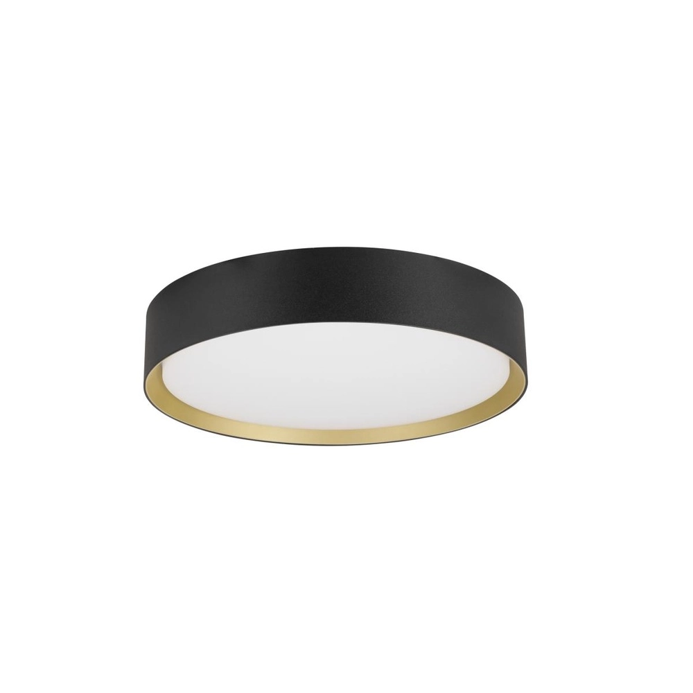Plafondlamp Decona Ø 30cm zwart met goud - 3000K/4000K SLV 4024163302968