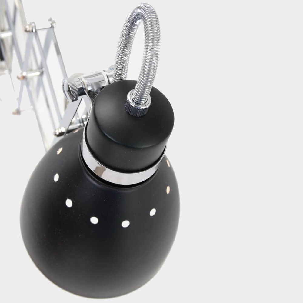 Schaarlamp Spring zwart met chroom Steinhauer 8712746068702