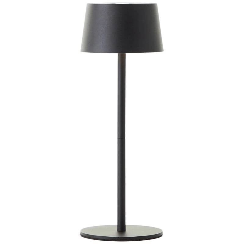 Oplaadbare tafellamp Jona zwart Brilliant 4004353449086
