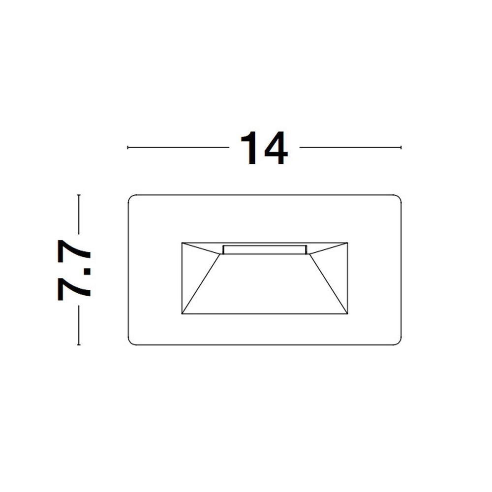 Inbouwlamp Cove horizontaal Lyora 5212017425966