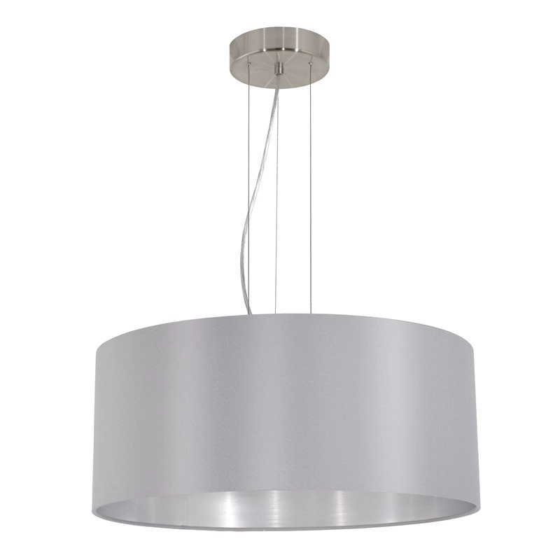 Landelijke hanglamp Maserlo 53cm zilvergrijs Landelijke hanglamp Maserlo 53cm zilvergrijs