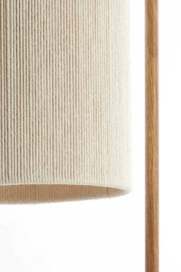 Vloerlamp Donio lichte hout print Light & Living 8717807710064