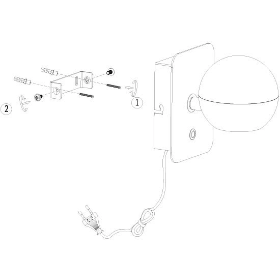 Led wandlamp Belluno messing met glas - dimbaar Steinhauer 8712746183931