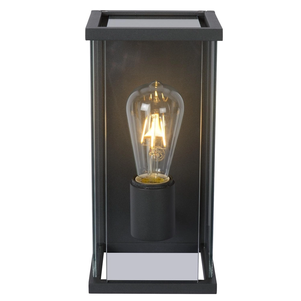 Strakke wandlamp Claire antraciet Lucide 5411212271549