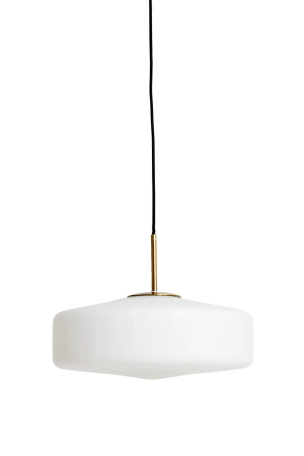 Hanglamp Pleat goud met wit Ø 30cm Light & Living 8717807687779