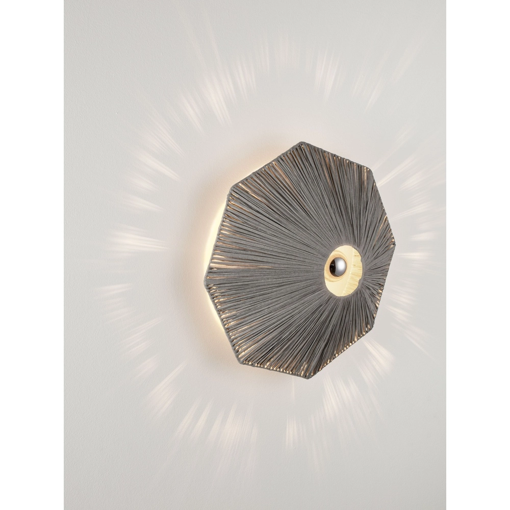 Wandlamp Elvio grijs Ø 45cm Lyora 5212017493897