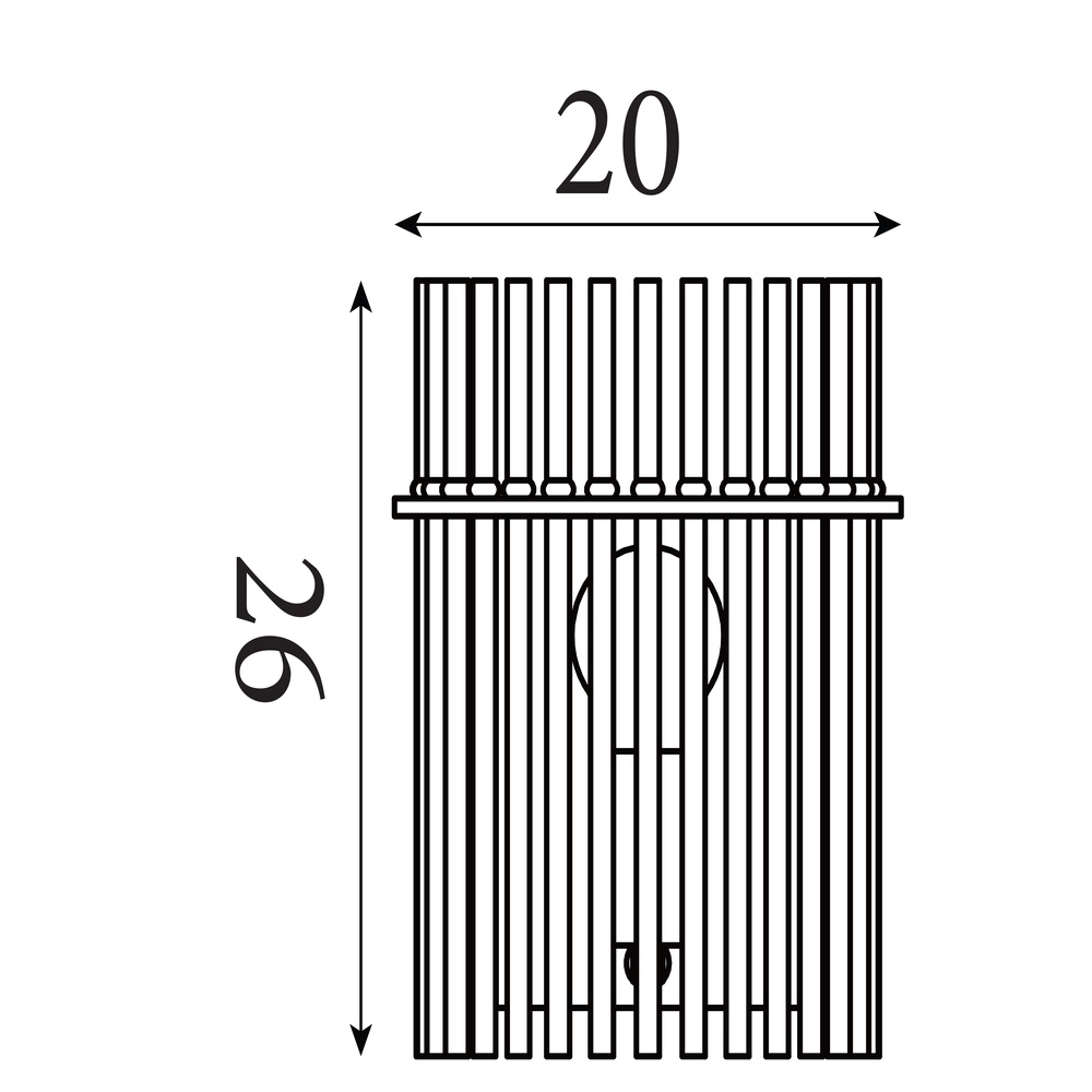 Wandlamp Swizzle zwart Searchlight 5053423305325