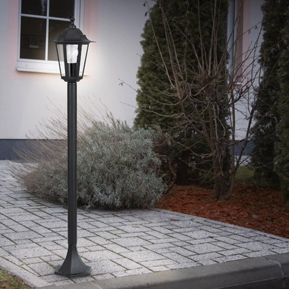 Staande tuinlamp Laterna 4 100cm zwart Eglo 9002759221447