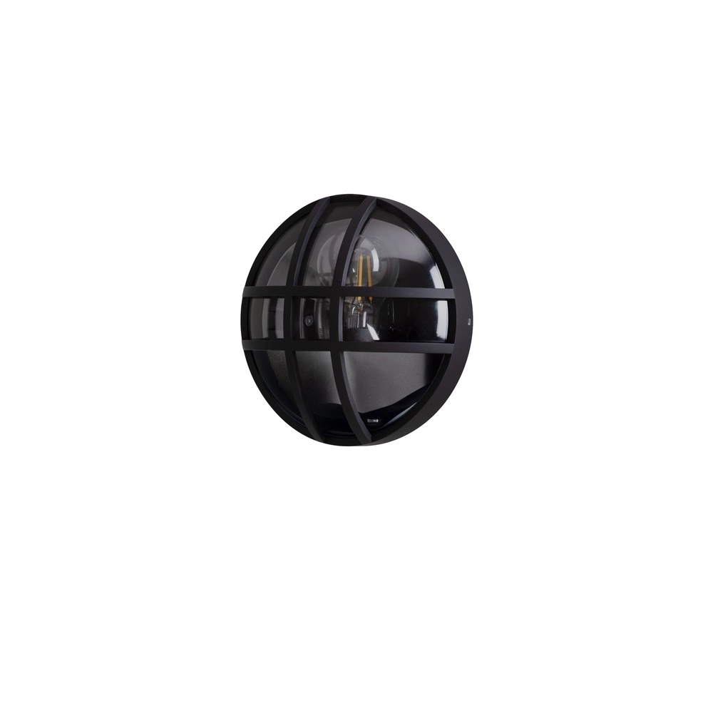 Ronde wandlamp Amel klassiek antraciet Lyora 5212017477262
