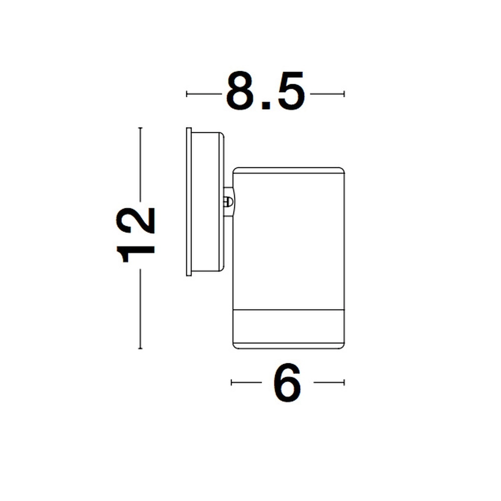 Ronde spot Limbio down wit Lyora 5212017425867