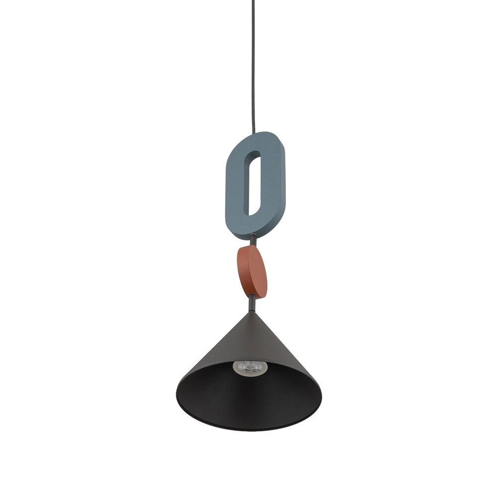 Unieke hanglamp Drops Color umbra blauw Ø 20,5cm Lyora 5903139120982