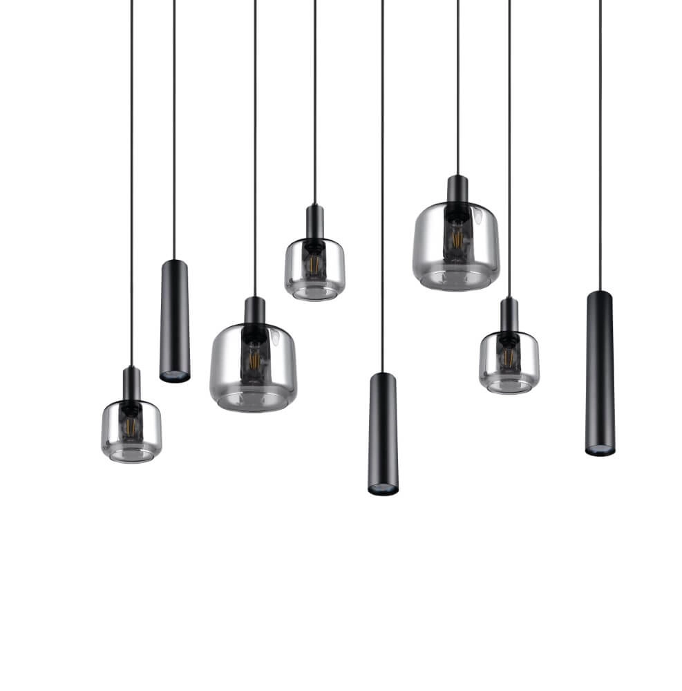 Eettafel hanglamp Mataro met pendels Trio 4017807612929