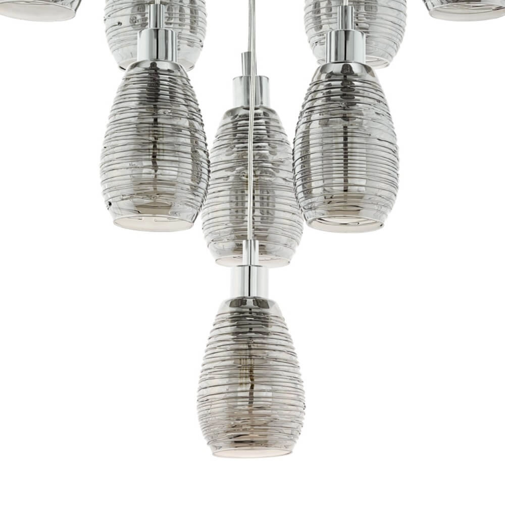 10-lichts hanglamp Siracusa chroom Stars of Light 9002759395063