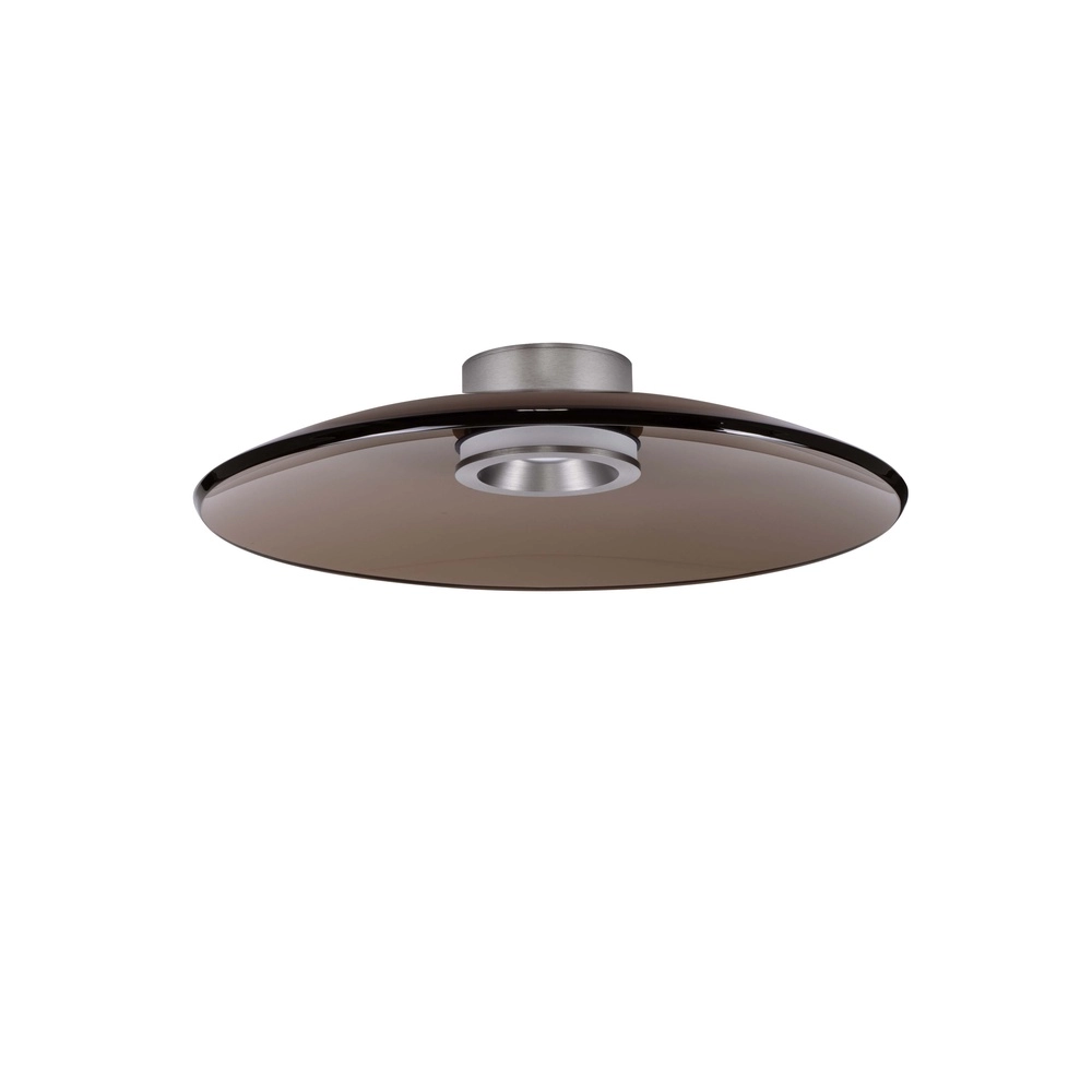 Plafondlamp Esti bruin glas Ø 50cm Lyora 5212017461834