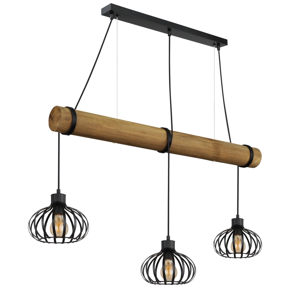 3-lichts hanglamp Caldwell eettafel Globo 9007371589586