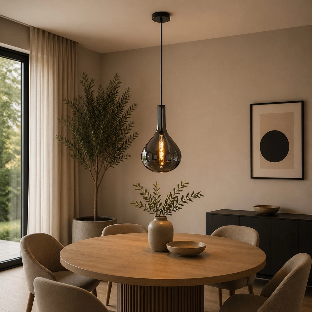 Design hanglamp Sander Ø 25cm zwart Brilliant 4004353476860