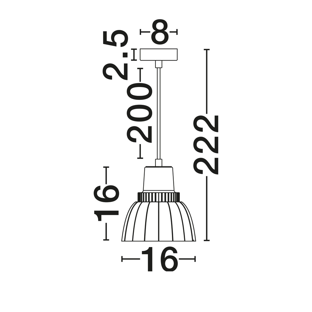 Hanglamp Picco wit met mokka bruin Lyora 5212017495389