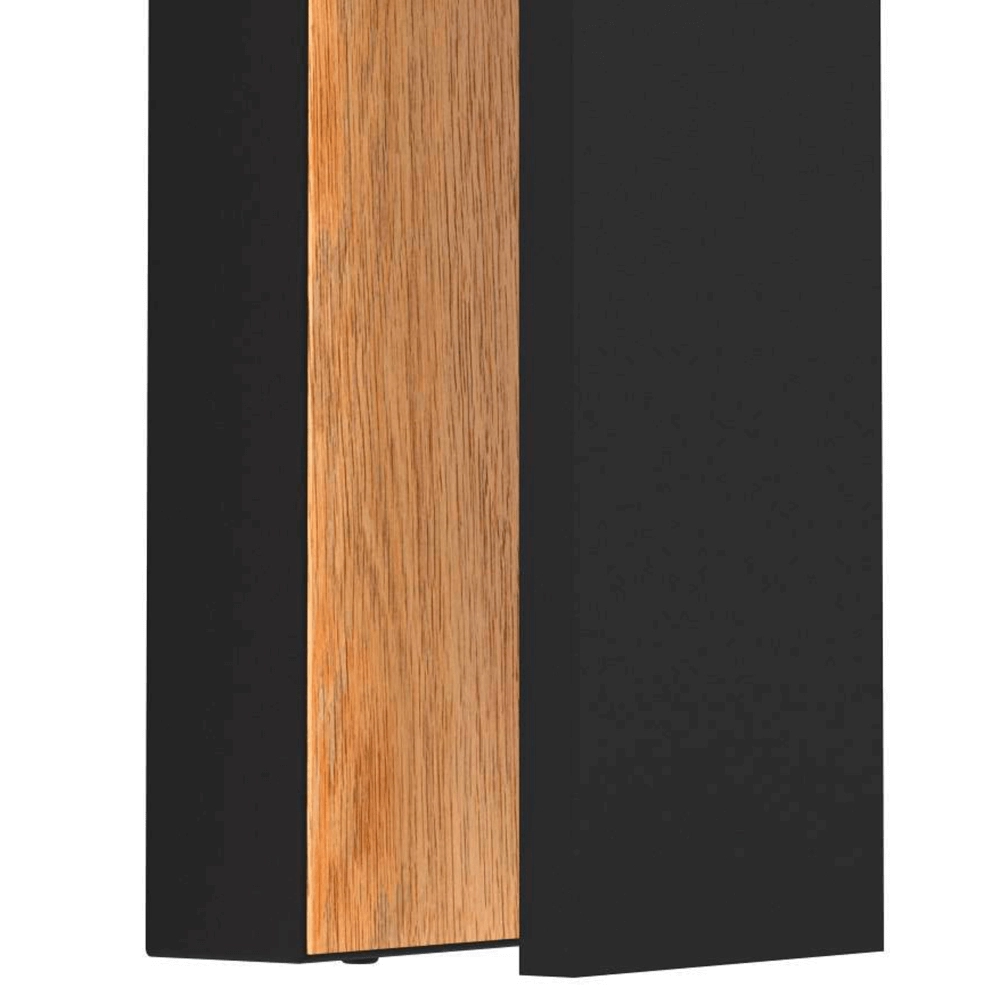 Buitenlamp Costorio Zwart met hout Eglo 9008606231638