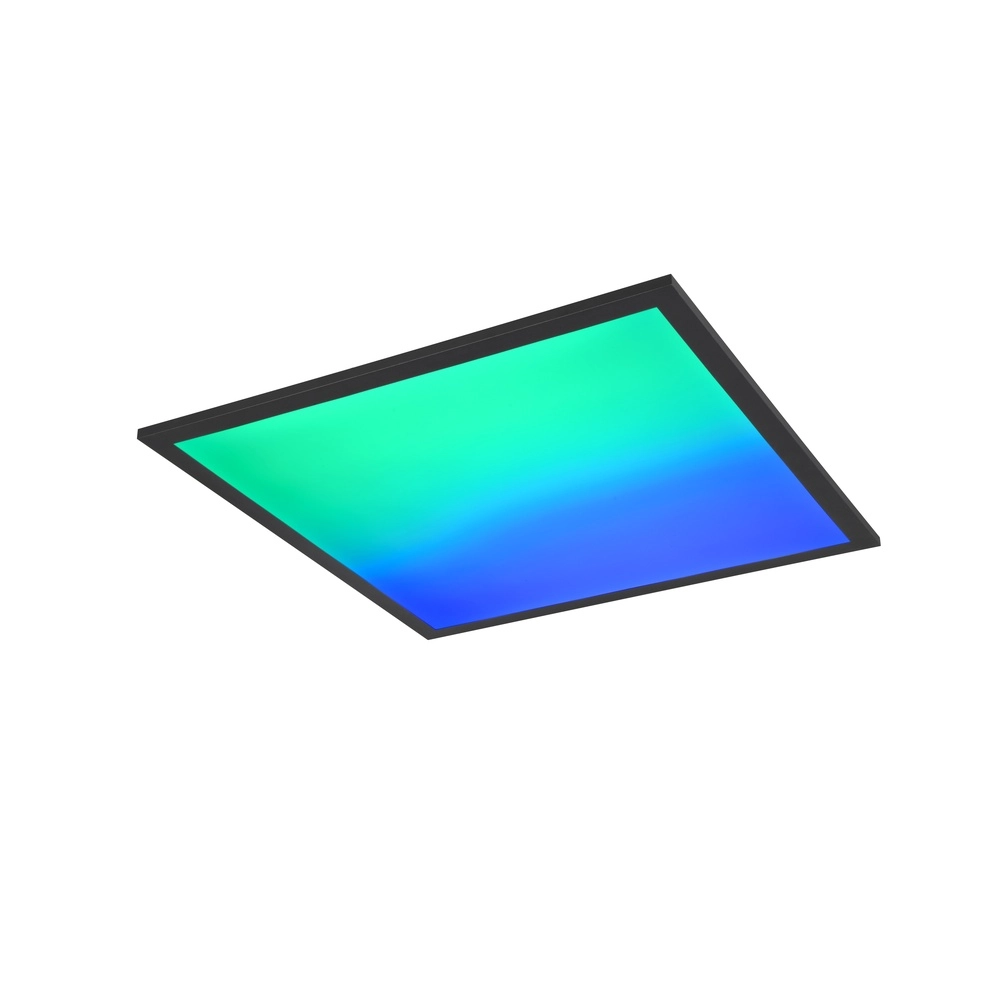 Plafonniere Beta vierkant 44,5cm zwart Trio 4017807600735