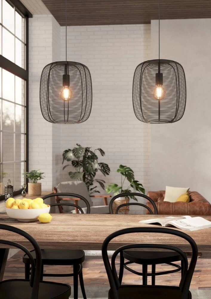 2-lichts hanglamp Rinroe design zwart Eglo 9002759439668