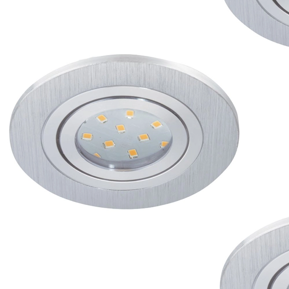 Inbouwspot Areitio Round set van 3 metaalgrijs Eglo 9002759986391