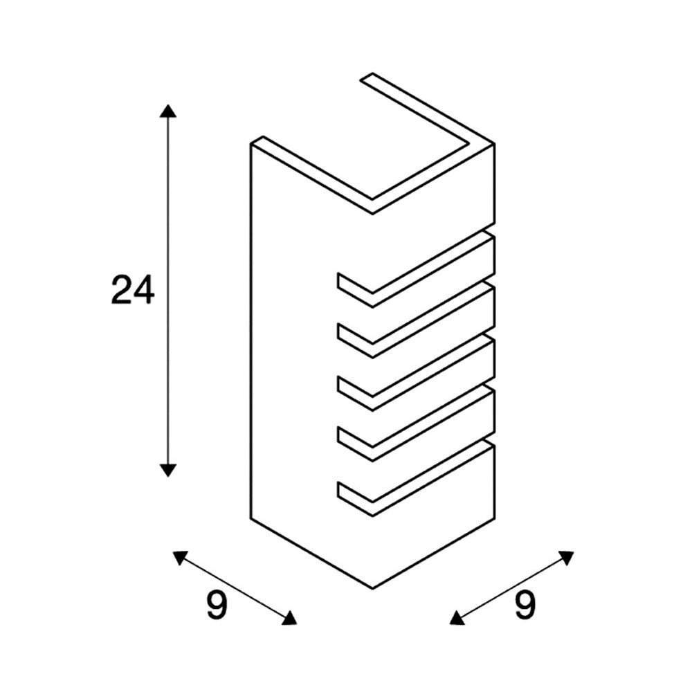 Wandlamp GL 100 Slot SLV 4024163093415