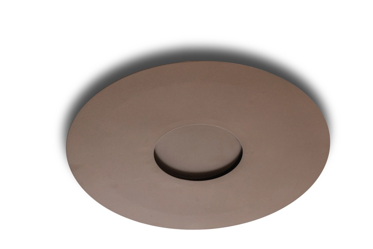 Strakke plafonnière Rachel Ø 40cm - anodic brown