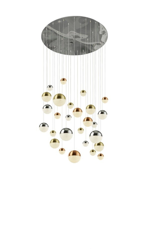 Grote hanglamp Planets 97cm - 97-lichts