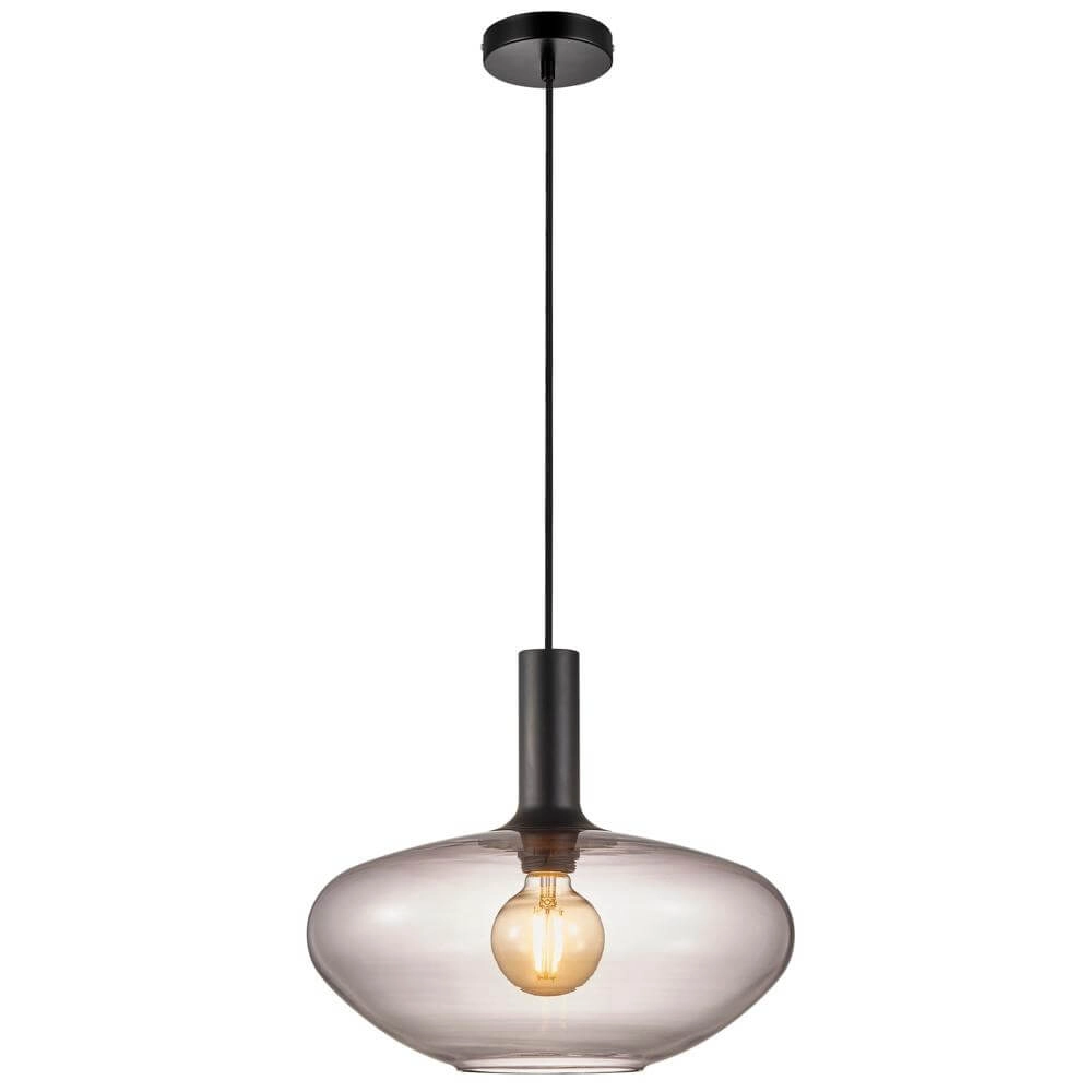 Glazen hanglamp Alton Ø 35cm smoke glas