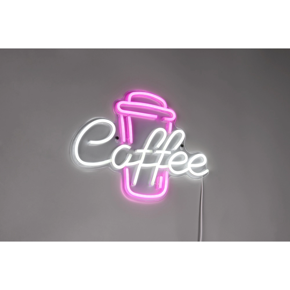 Neon wandlamp Coffee roze Trio 4017807657500