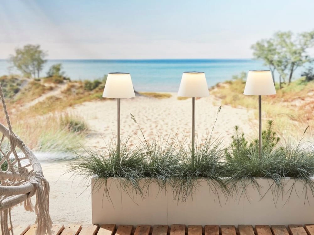 Staande solar lamp Maspalomas RVS Luxform 8719099201893