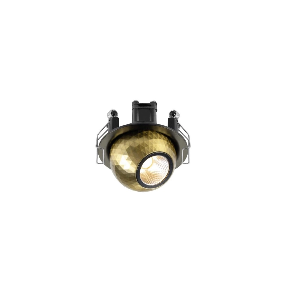 Inbouwspot Dysko zwart met goud SLV 4024163316712