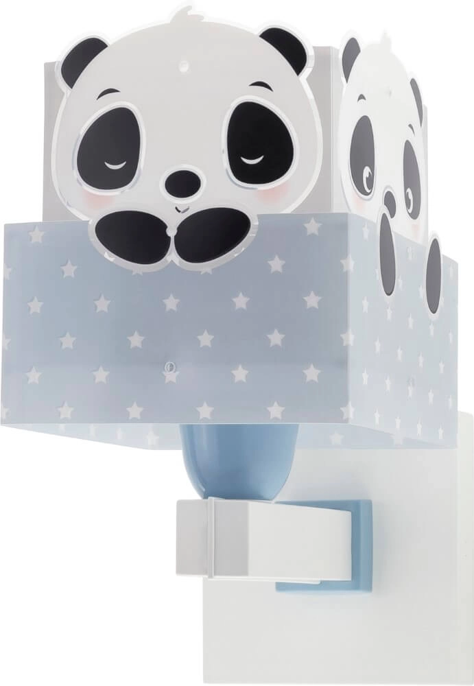 Kinderkamer wandlamp Panda soft blauw Dalber 8420406001456