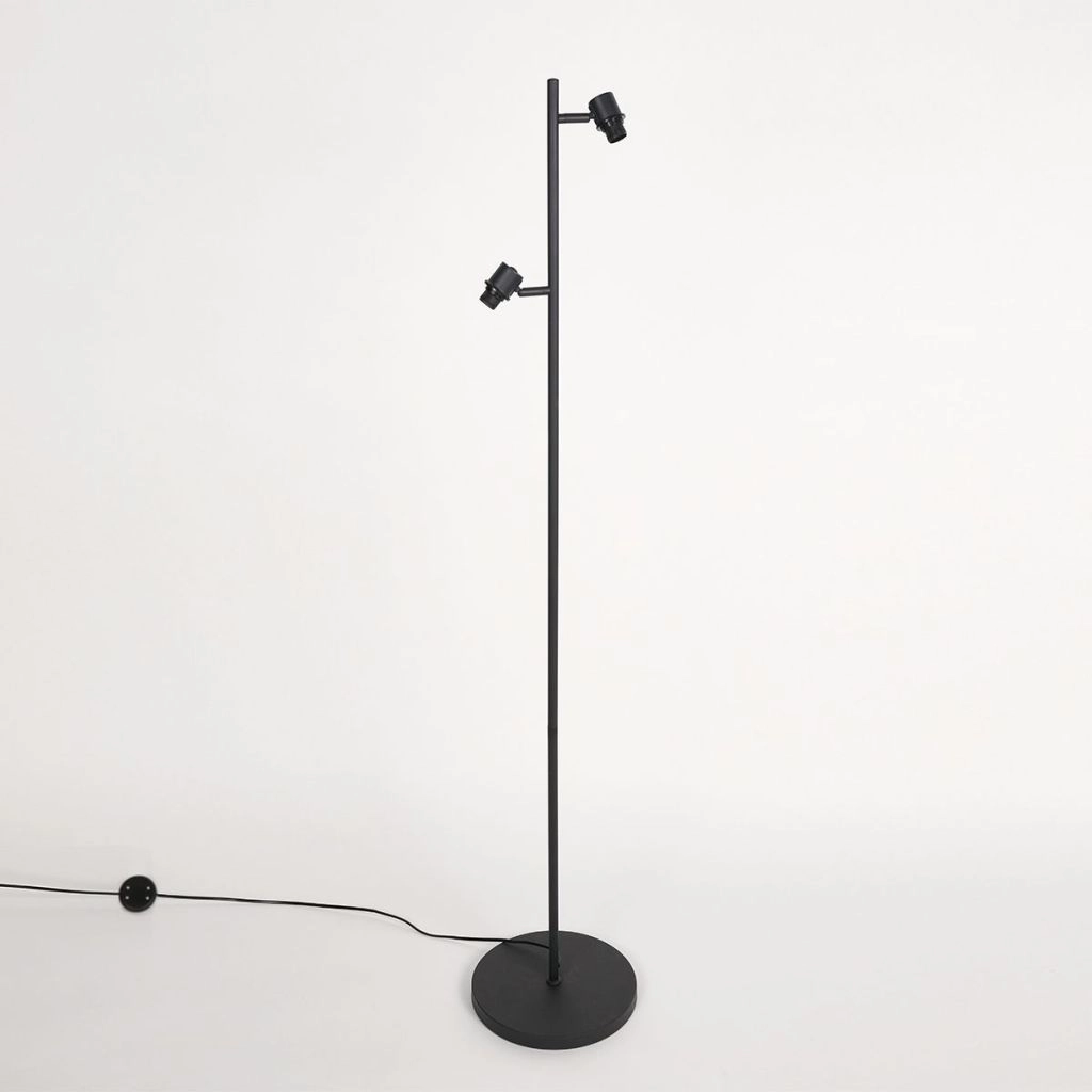 Vloerlamp 2-lichts Sumba met bamboe kappen Ø12cm Steinhauer 8712746182866