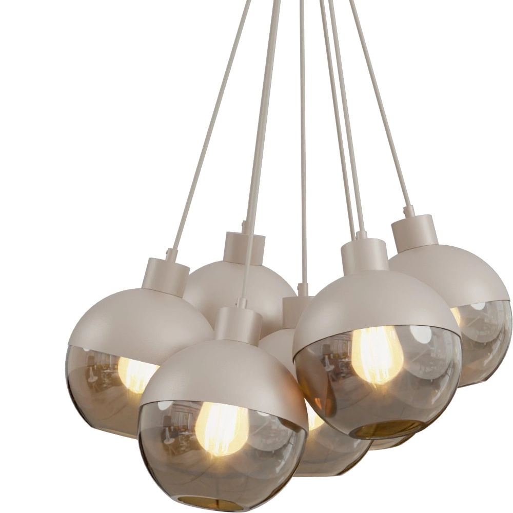 7-lichts hanglamp Opera beige terra Masterlight 8718121424378