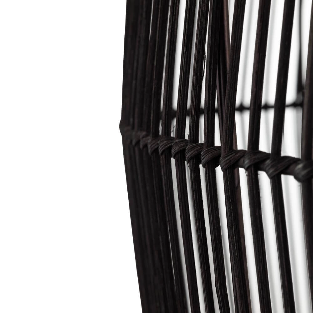 Rotan hanglamp Haiti L Ø 53.5cm zwart Lyora 5903139111683